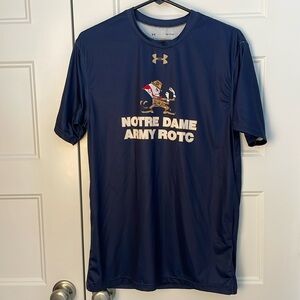 Under Armour Notre Dame Army ROTC navy tee size small